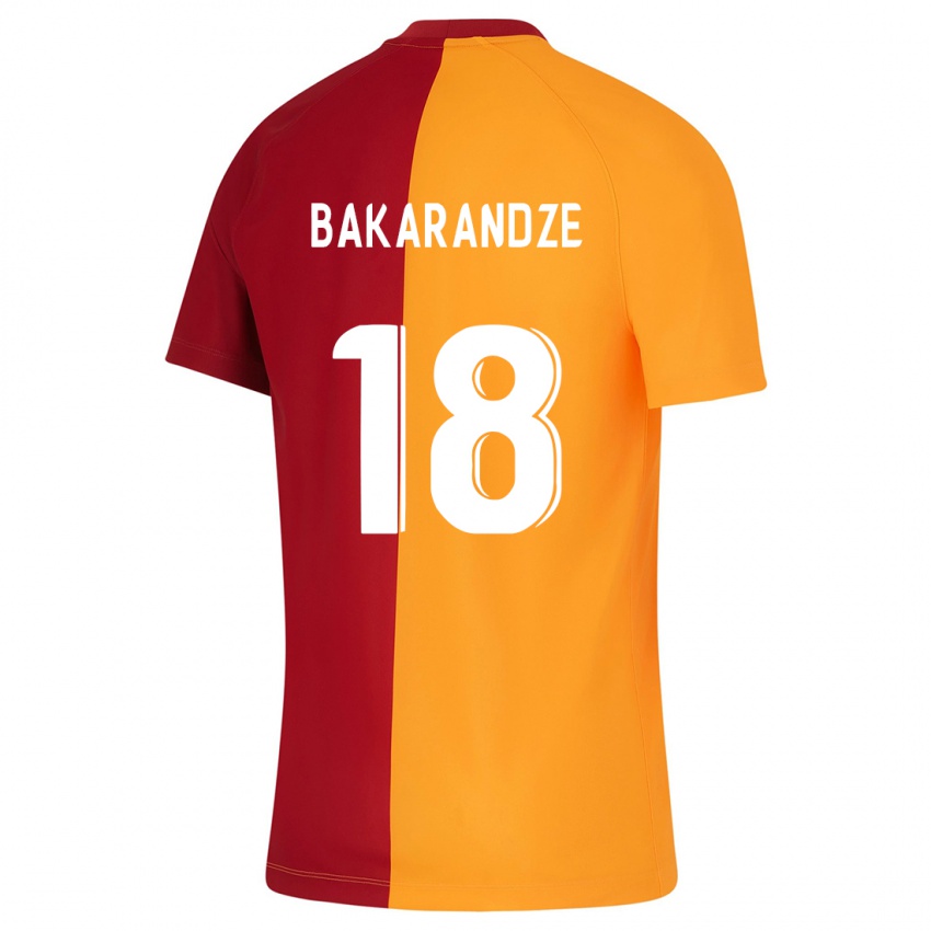 Kinder Kristina Bakarandze #18 Orangefarben Heimtrikot Trikot 2023/24 T-Shirt Belgien