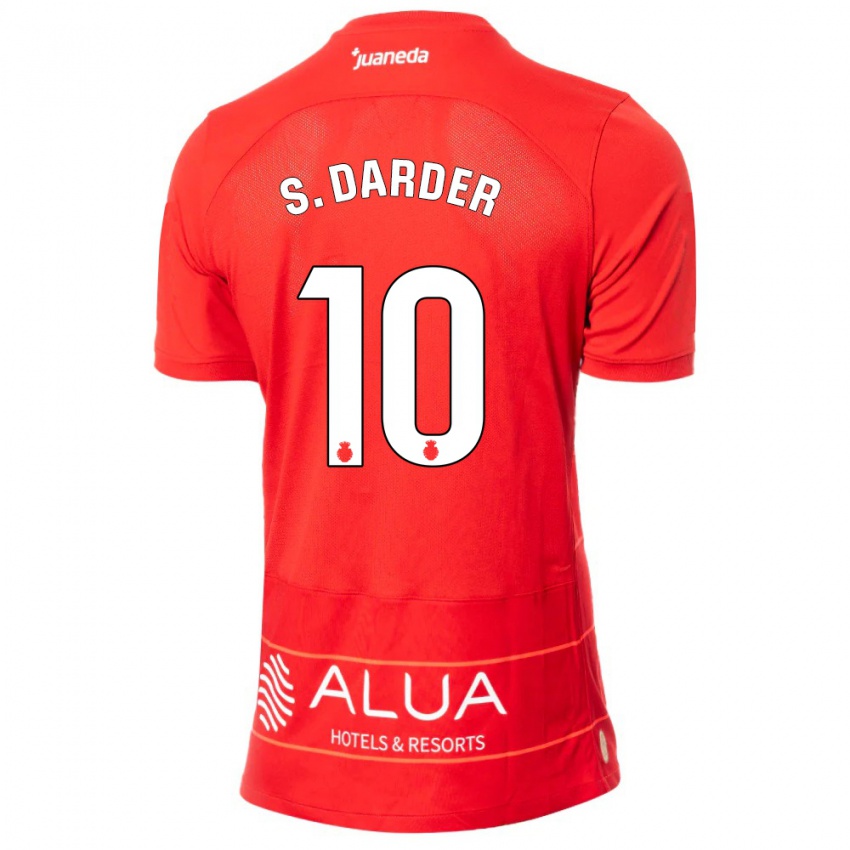 Kinderen Sergi Darder #10 Rood Thuisshirt Thuistenue 2023/24 T-Shirt België