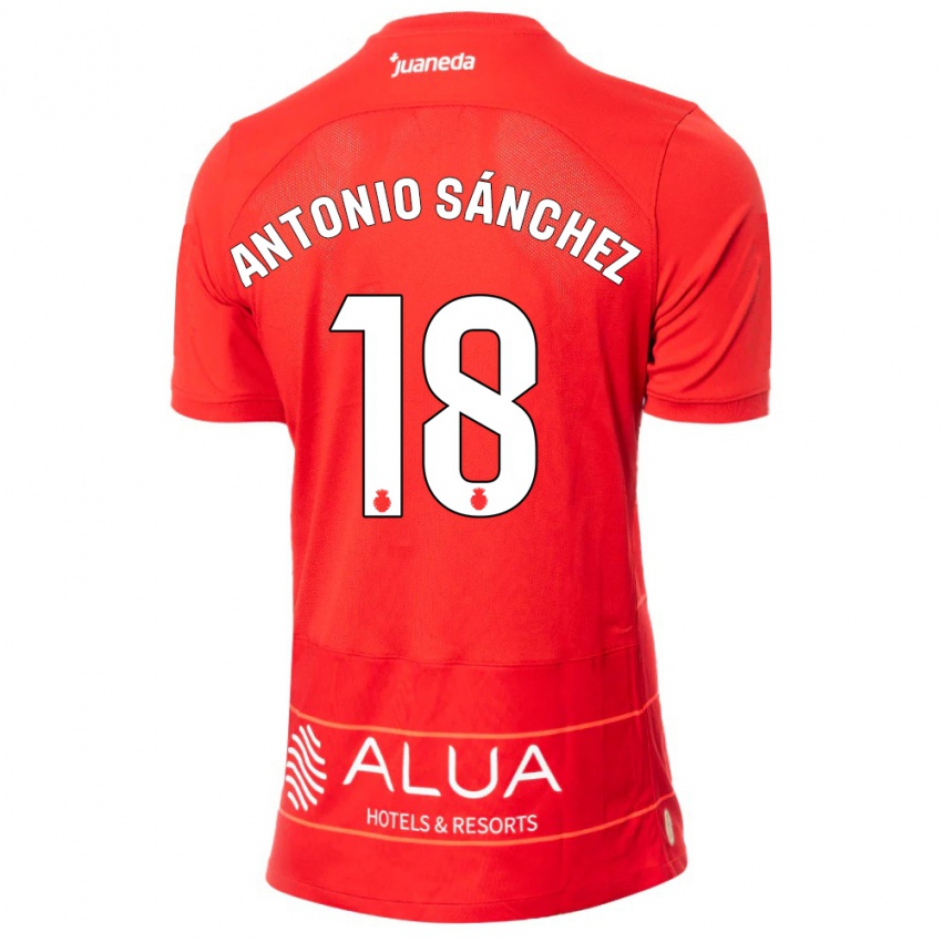 Kinderen Antonio Sánchez #18 Rood Thuisshirt Thuistenue 2023/24 T-Shirt België