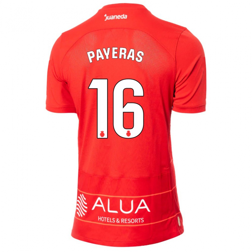 Kinderen Martí Payeras #16 Rood Thuisshirt Thuistenue 2023/24 T-Shirt België