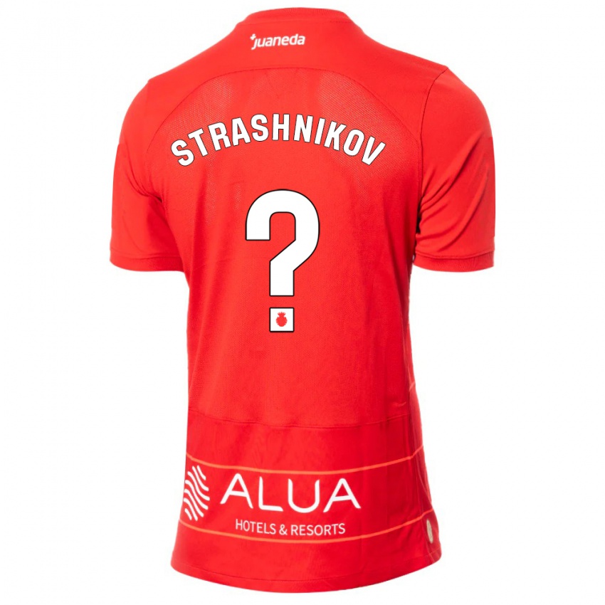 Kinderen Nikolay Strashnikov #0 Rood Thuisshirt Thuistenue 2023/24 T-Shirt België