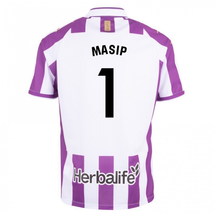 Enfant Maillot Jordi Masip #1 Violet Tenues Domicile 2023/24 T-Shirt Belgique