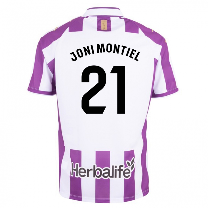 Kinderen Joni Montiel #21 Paars Thuisshirt Thuistenue 2023/24 T-Shirt België