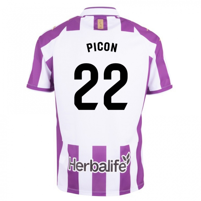 Kinder Pablo Picón #22 Lila Heimtrikot Trikot 2023/24 T-Shirt Belgien