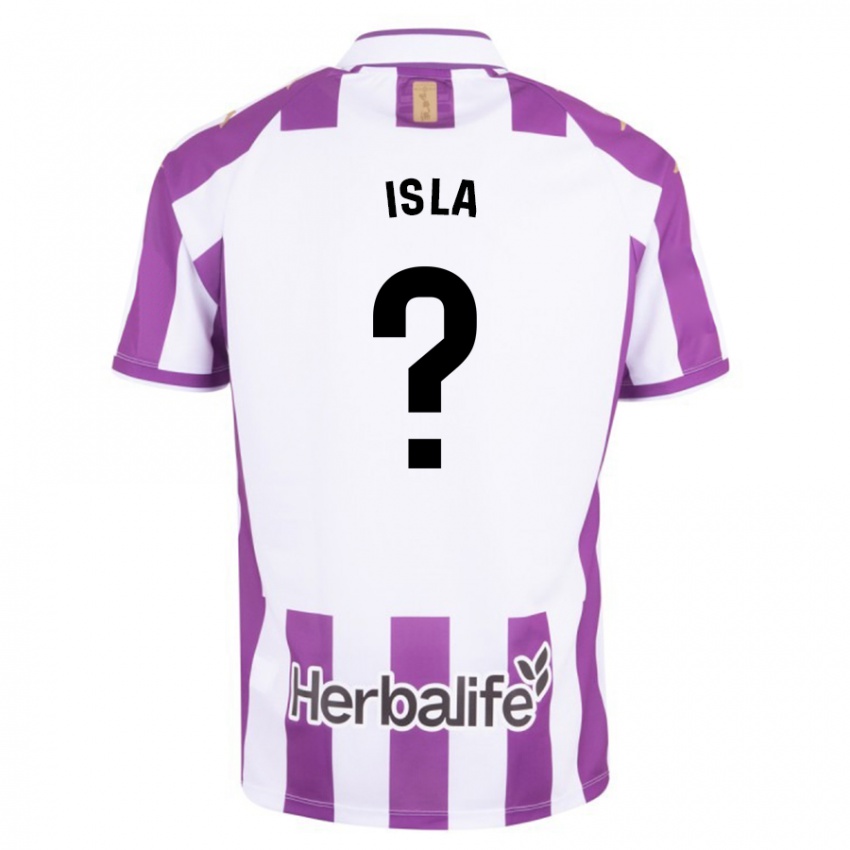 Kinder Cristian Isla #0 Lila Heimtrikot Trikot 2023/24 T-Shirt Belgien