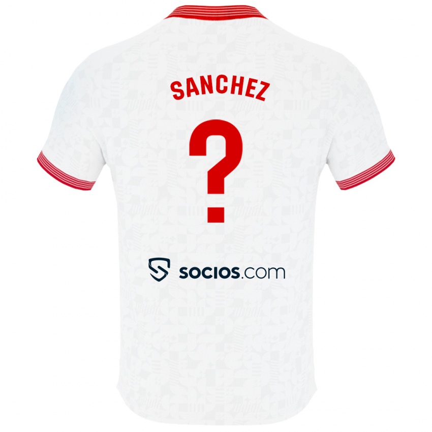 Kinderen Carlos Sanchez #0 Wit Thuisshirt Thuistenue 2023/24 T-Shirt België