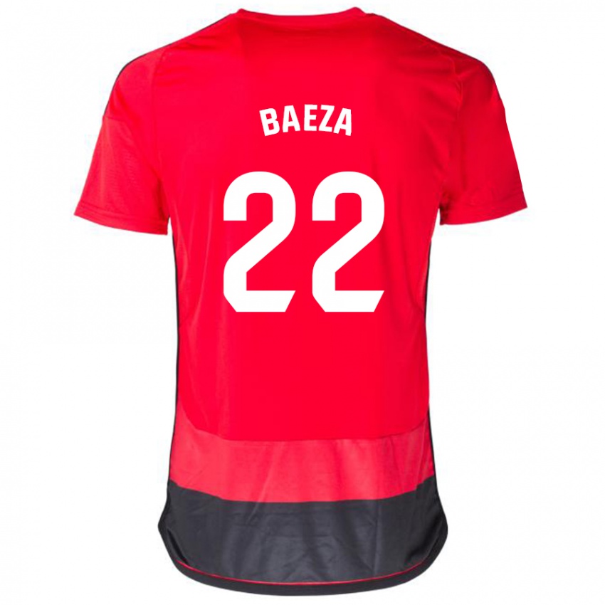 Kinderen Miguel Baeza #22 Rood Zwart Thuisshirt Thuistenue 2023/24 T-Shirt België