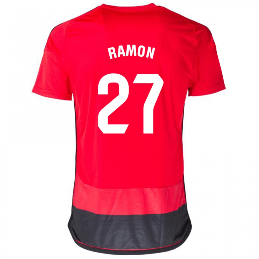 Kinderen Pablo Ramón #27 Rood Zwart Thuisshirt Thuistenue 2023/24 T-Shirt België