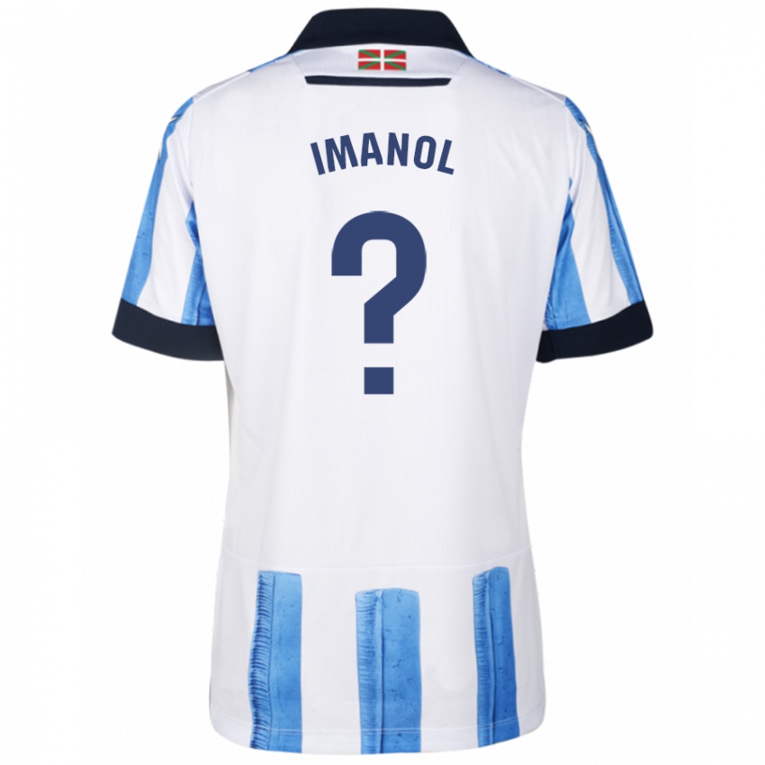 Kinderen Imanol #0 Blauw Wit Thuisshirt Thuistenue 2023/24 T-Shirt België