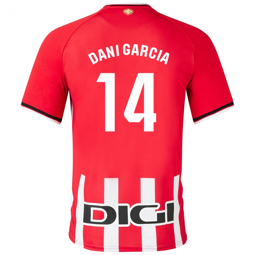 Enfant Maillot Dani García #14 Rouge Tenues Domicile 2023/24 T-Shirt Belgique