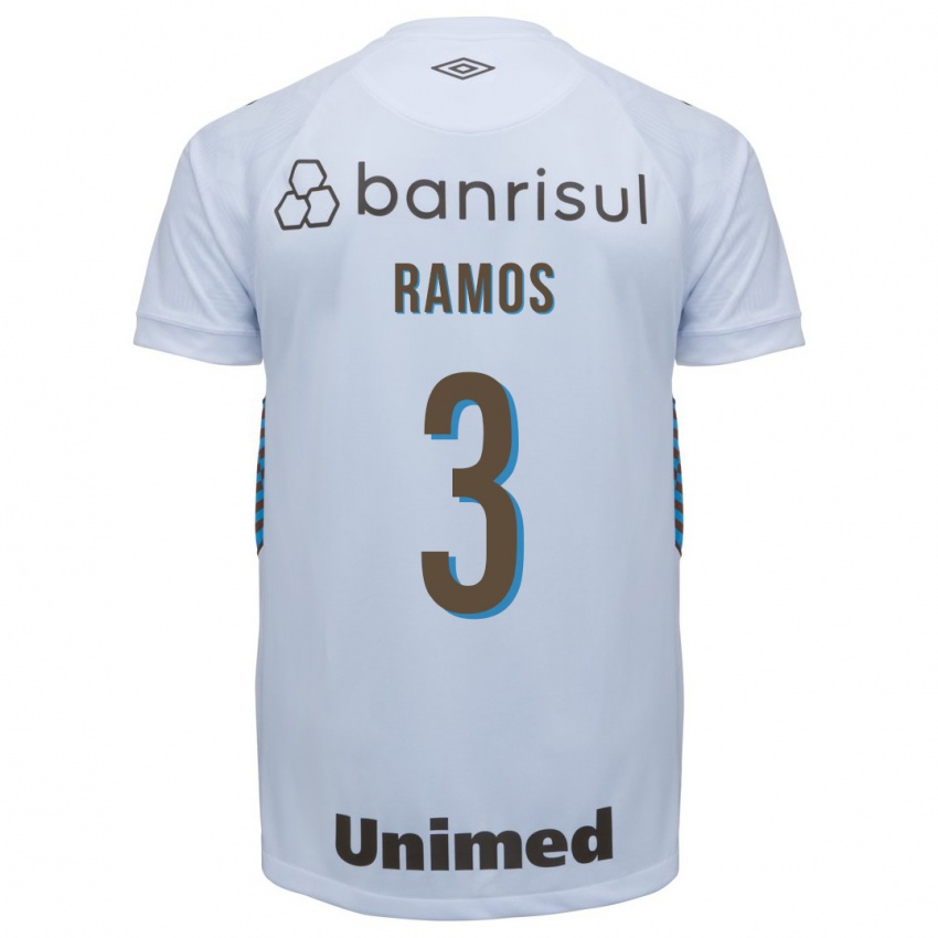 Kinder João Ramos #3 Weiß Auswärtstrikot Trikot 2023/24 T-Shirt Belgien
