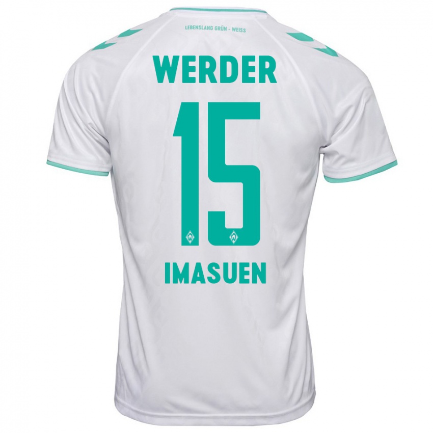 Kinderen Joel Imasuen #15 Wit Uitshirt Uittenue 2023/24 T-Shirt België