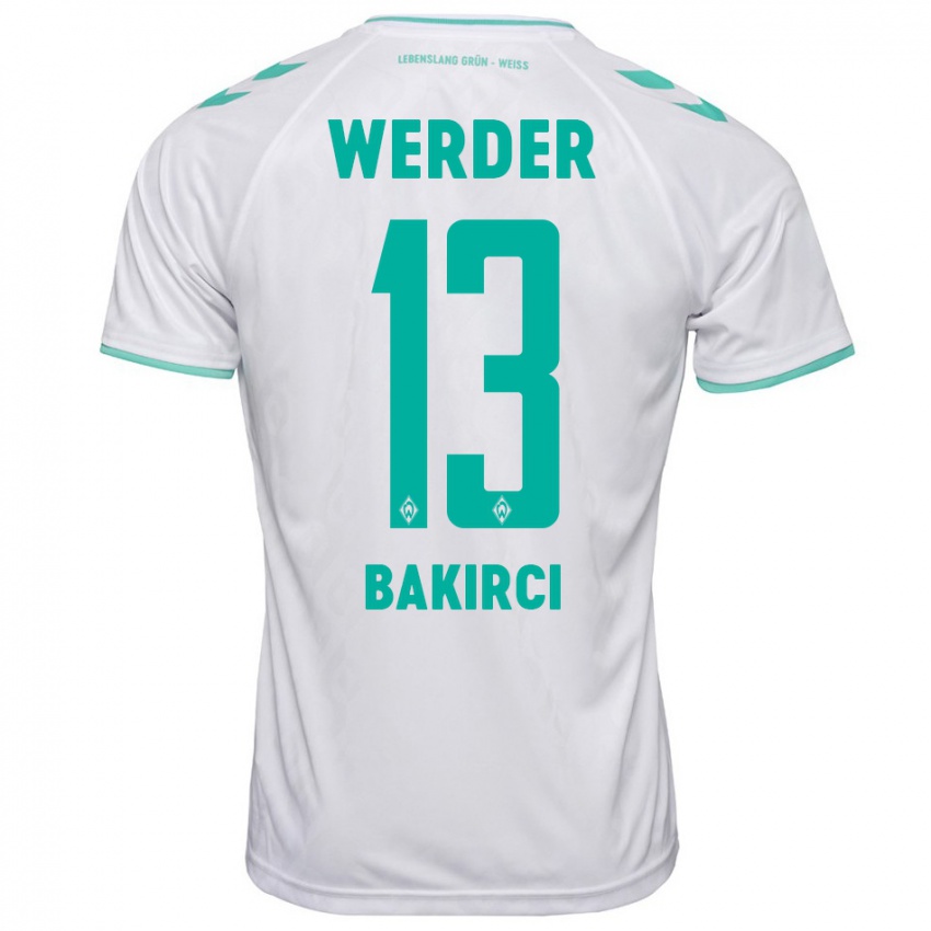 Kinderen Yunus Bakirci #13 Wit Uitshirt Uittenue 2023/24 T-Shirt België