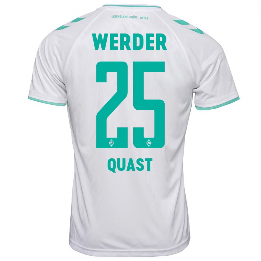 Kinderen Sönke Quast #25 Wit Uitshirt Uittenue 2023/24 T-Shirt België