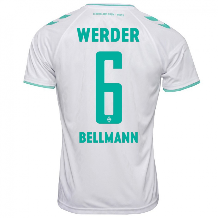 Kinderen Paul Bellmann #6 Wit Uitshirt Uittenue 2023/24 T-Shirt België
