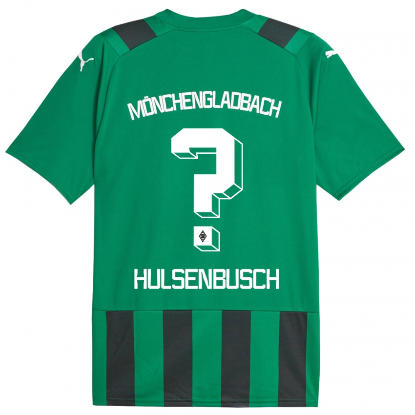 Kinderen Daniel Hülsenbusch #0 Zwart Groen Uitshirt Uittenue 2023/24 T-Shirt België