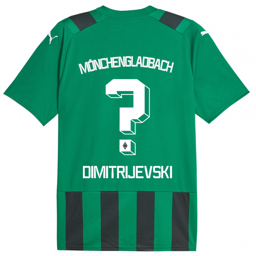 Kinderen Maximilian Dimitrijevski #0 Zwart Groen Uitshirt Uittenue 2023/24 T-Shirt België