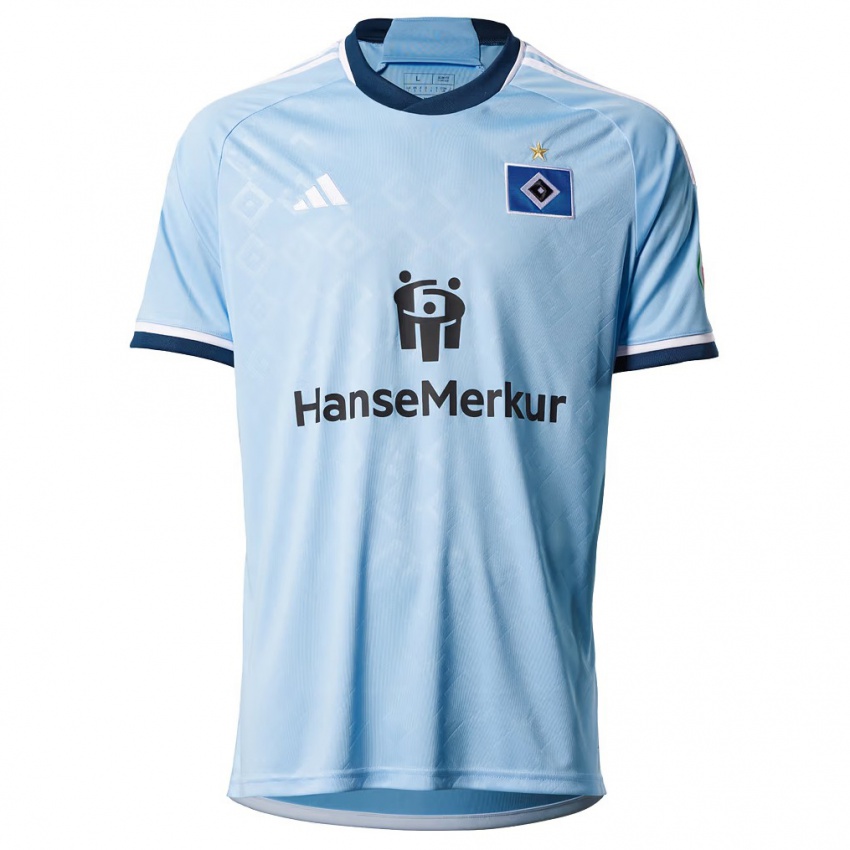 Kinderen Luis Eising #12 Blauw Uitshirt Uittenue 2023/24 T-Shirt België