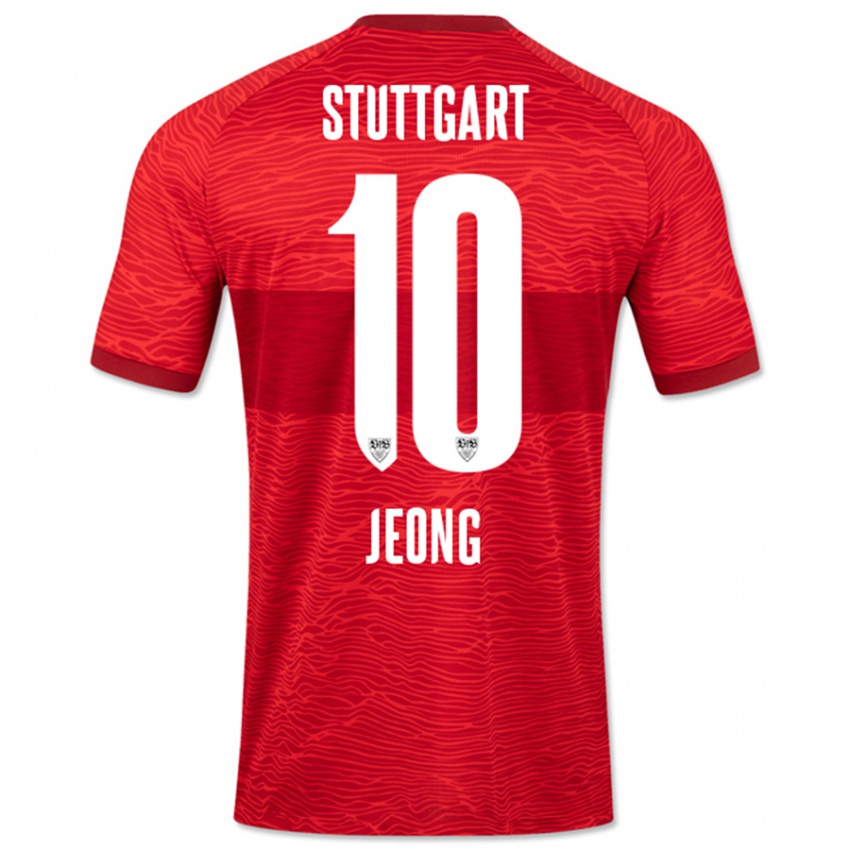 Kinderen Woo-Yeong Jeong #10 Rood Uitshirt Uittenue 2023/24 T-Shirt België