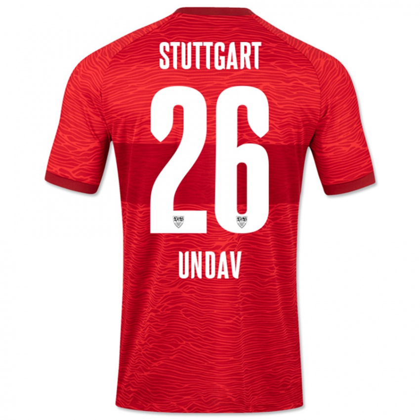 Kinderen Deniz Undav #26 Rood Uitshirt Uittenue 2023/24 T-Shirt België