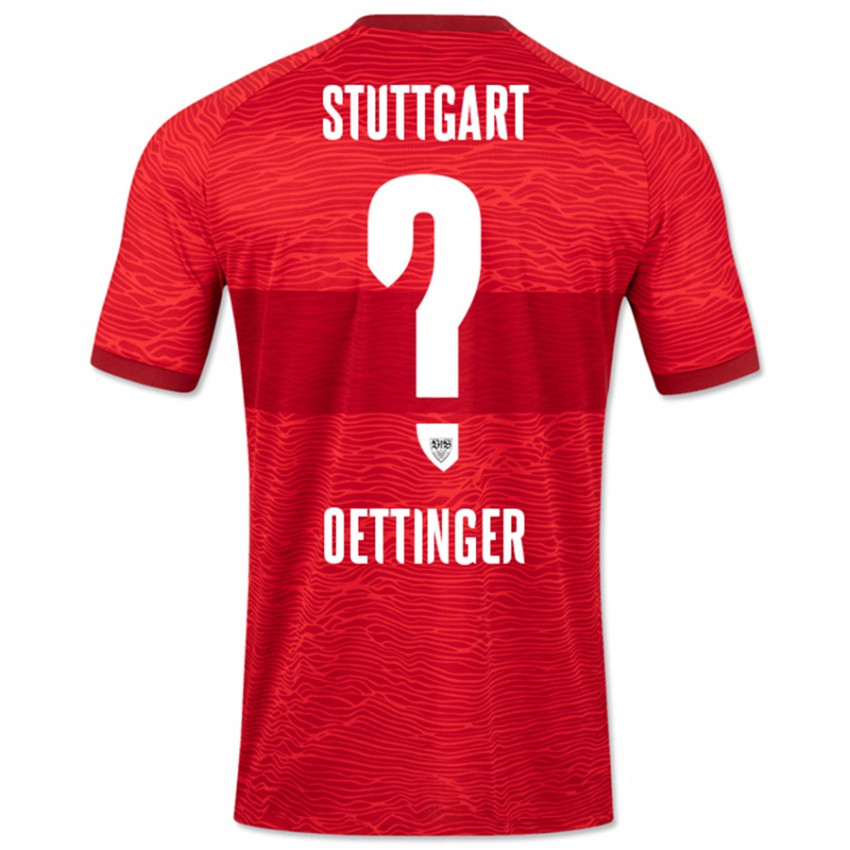 Kinderen Jannik Oettinger #0 Rood Uitshirt Uittenue 2023/24 T-Shirt België