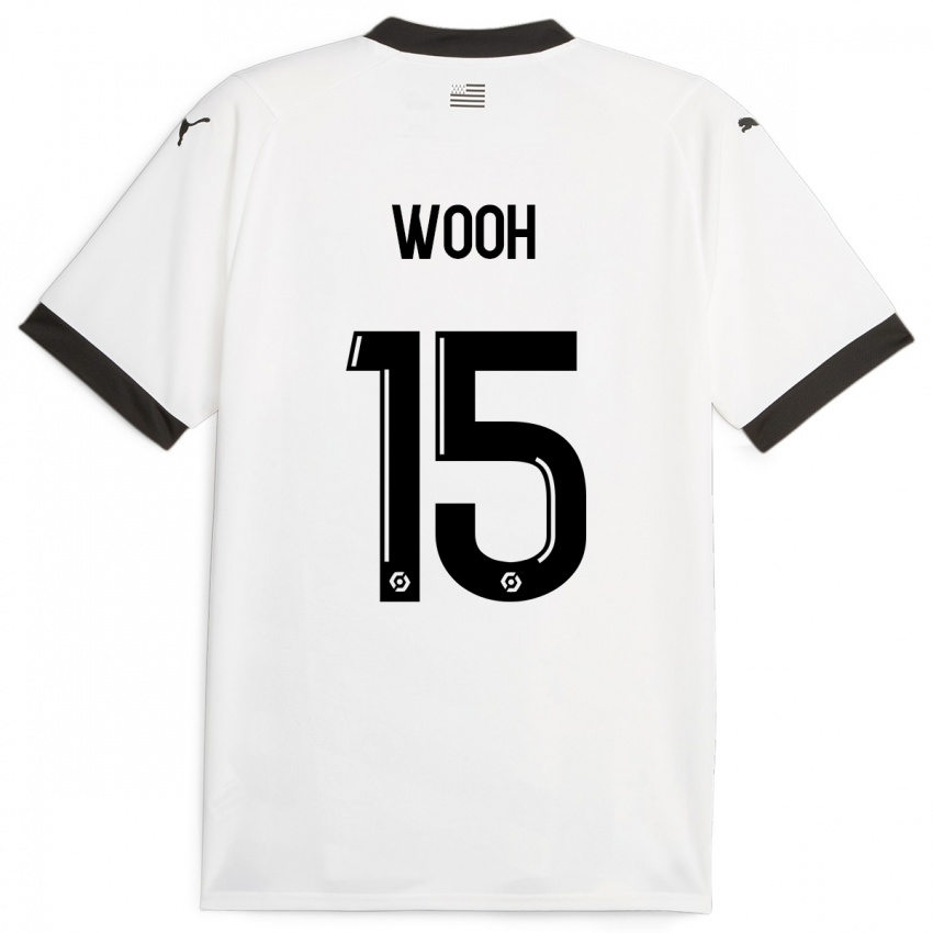 Kinderen Christopher Wooh #15 Wit Uitshirt Uittenue 2023/24 T-Shirt België