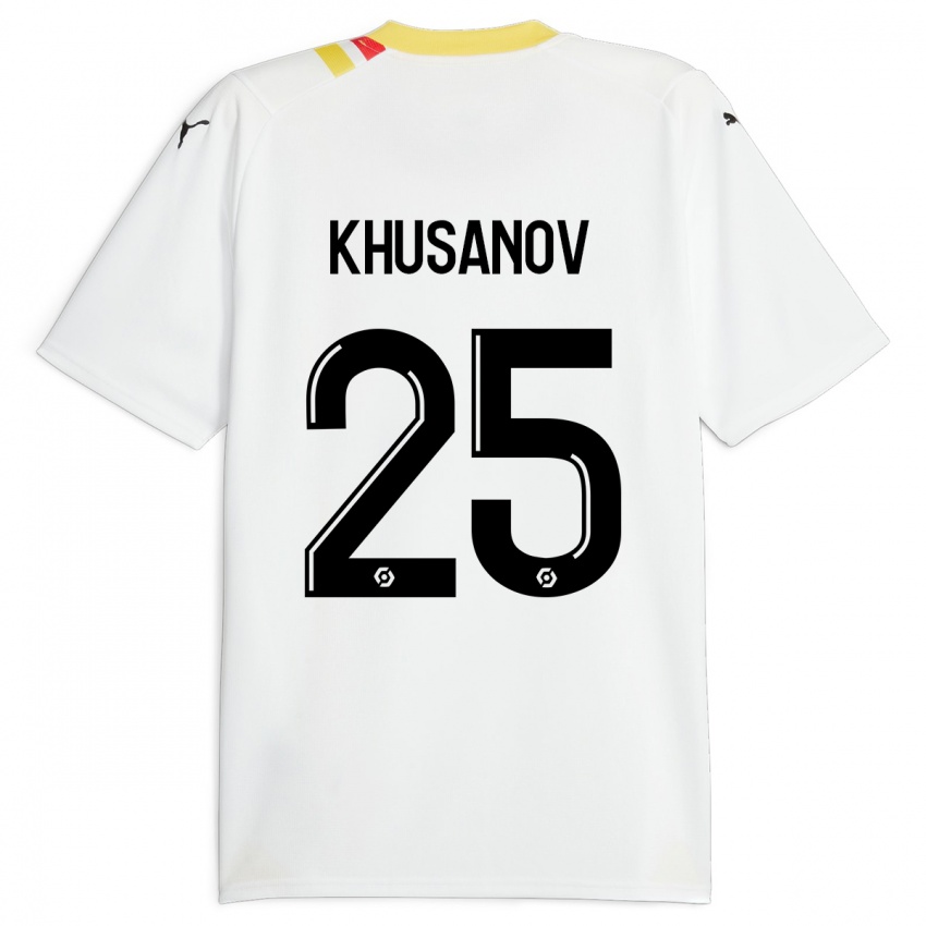 Kinderen Abdukodir Khusanov #25 Zwart Uitshirt Uittenue 2023/24 T-Shirt België