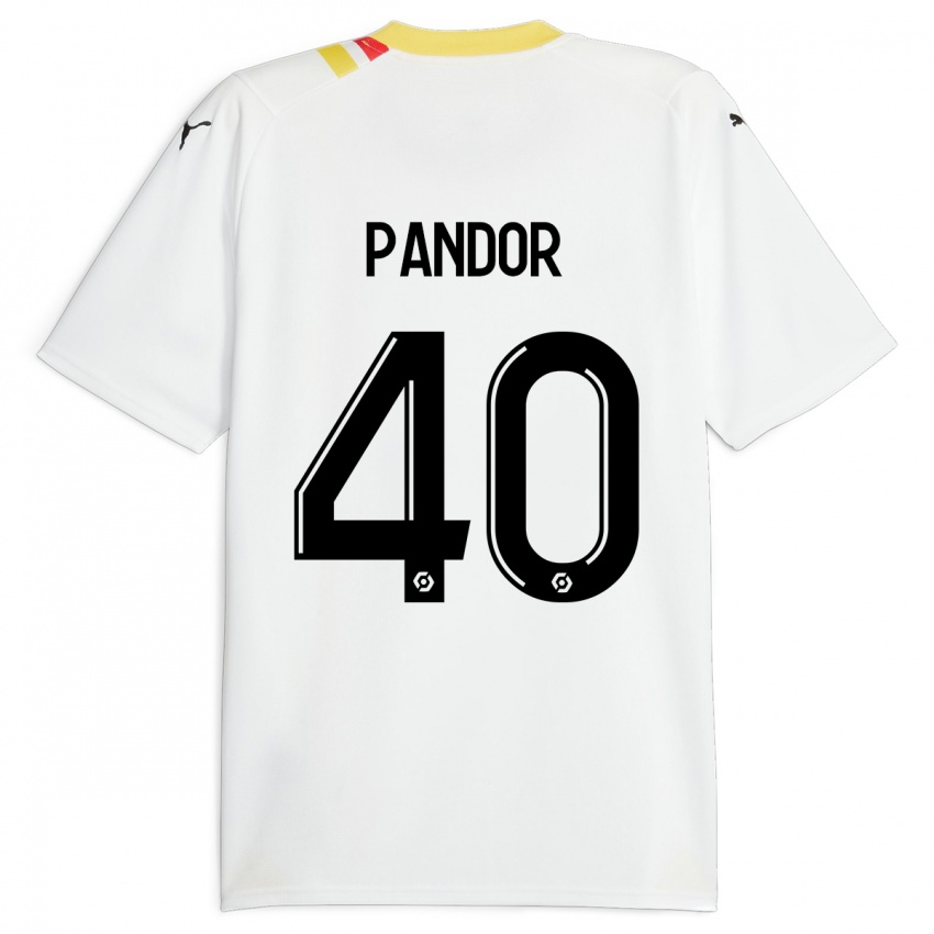 Kinderen Yannick Pandor #40 Zwart Uitshirt Uittenue 2023/24 T-Shirt België