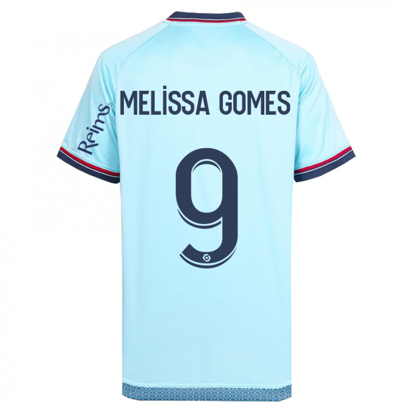 Kinderen Melissa Ferreira Gomes #9 Hemelsblauw Uitshirt Uittenue 2023/24 T-Shirt België