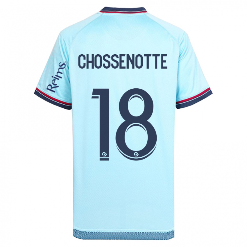 Kinderen Shana Chossenotte #18 Hemelsblauw Uitshirt Uittenue 2023/24 T-Shirt België