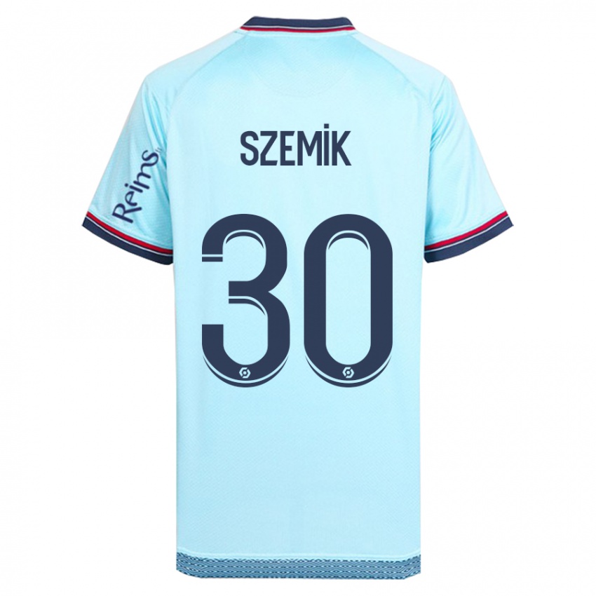 Kinderen Kinga Szemik #30 Hemelsblauw Uitshirt Uittenue 2023/24 T-Shirt België