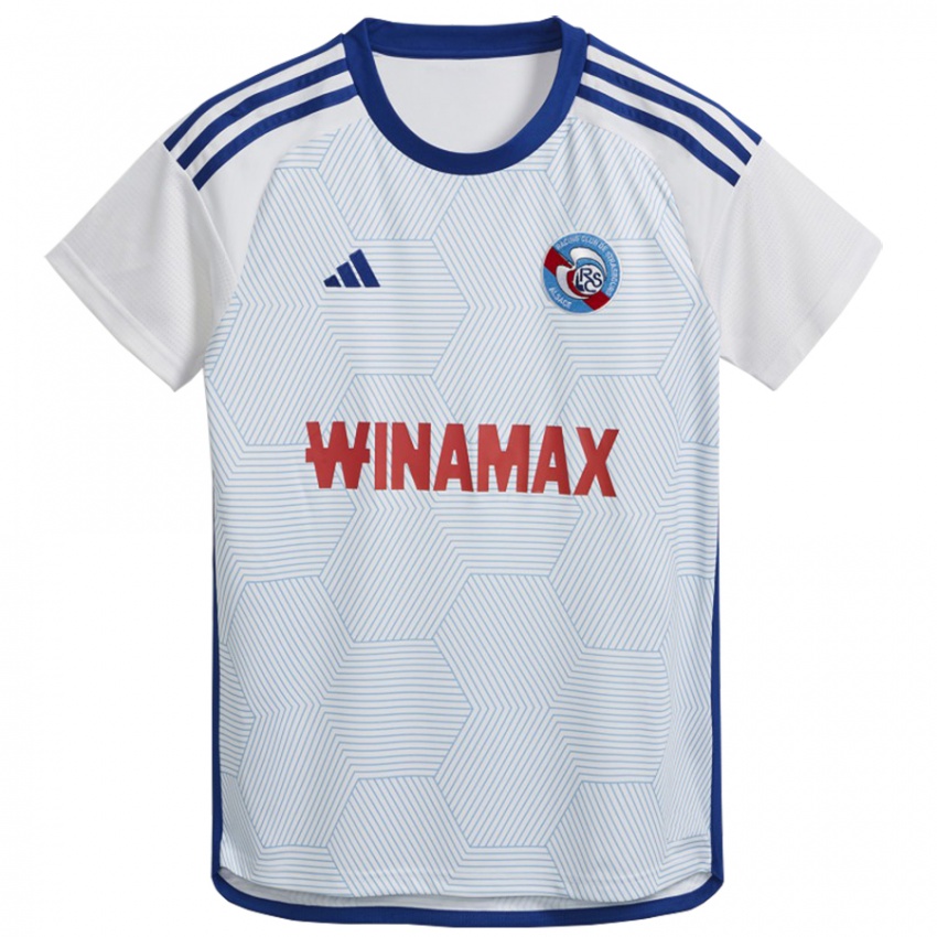 Kinderen Alexandre Pierre #30 Wit Uitshirt Uittenue 2023/24 T-Shirt België