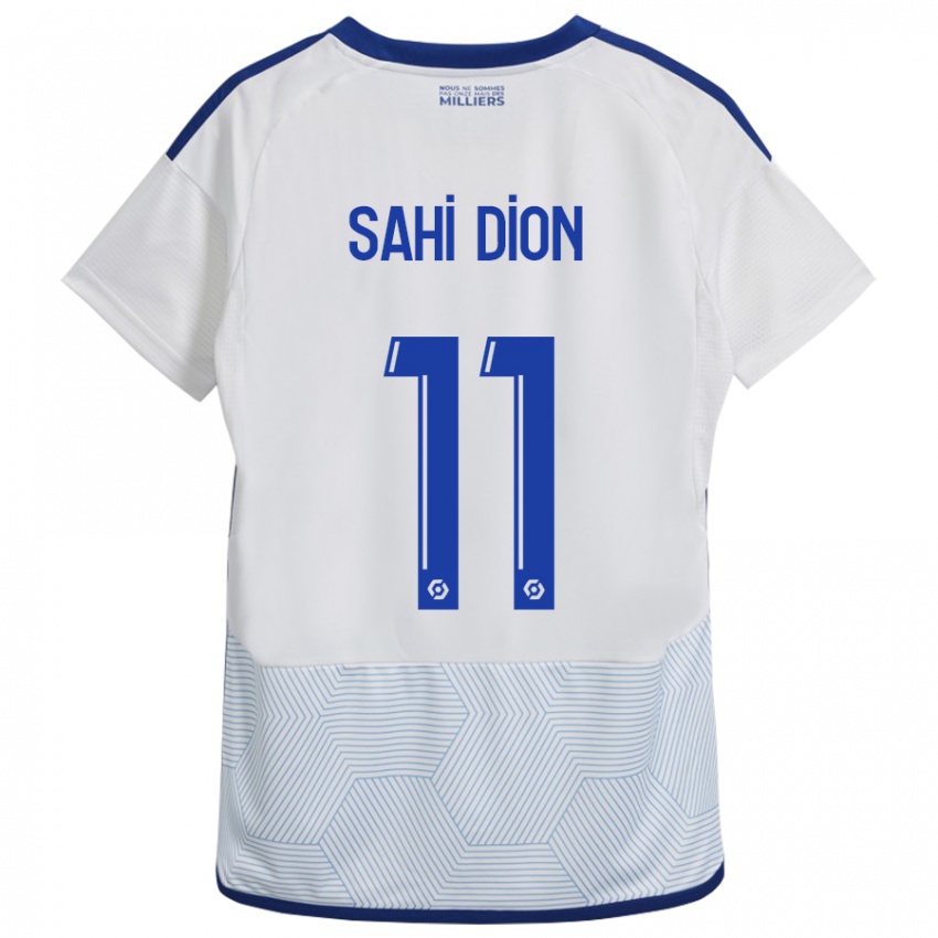Kinderen Moïse Sahi Dion #11 Wit Uitshirt Uittenue 2023/24 T-Shirt België