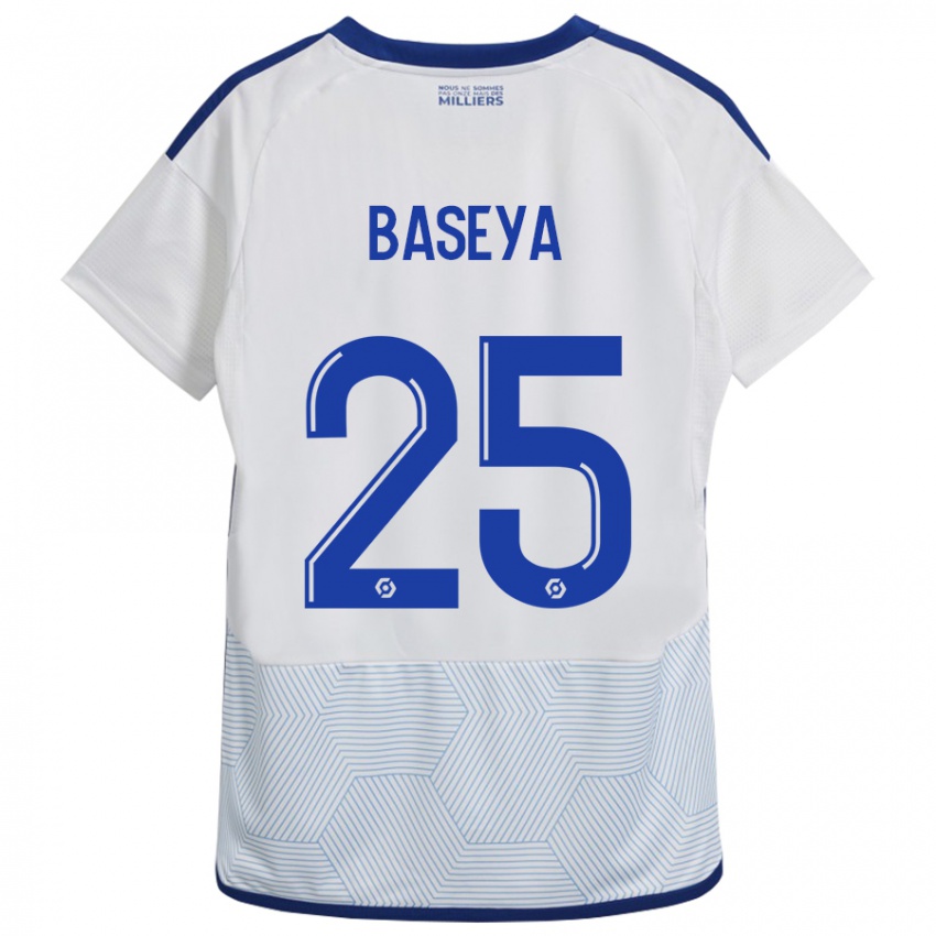Kinderen Steven Baseya #25 Wit Uitshirt Uittenue 2023/24 T-Shirt België