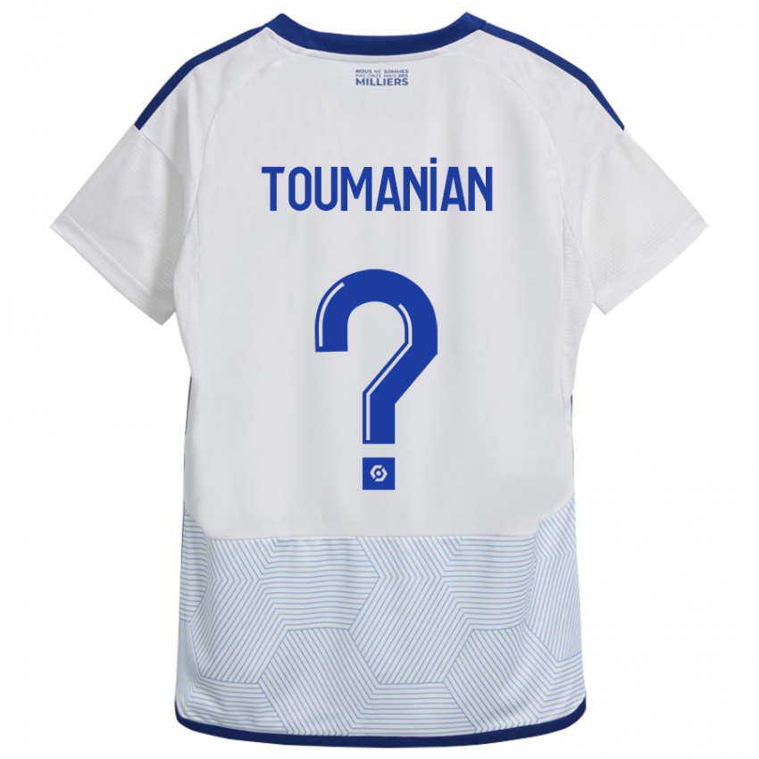 Kinderen Anthony Toumanian #0 Wit Uitshirt Uittenue 2023/24 T-Shirt België