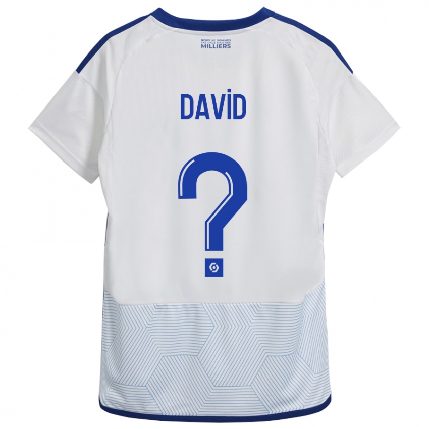 Kinderen David #0 Wit Uitshirt Uittenue 2023/24 T-Shirt België