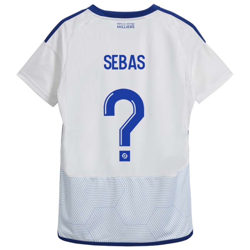 Kinderen Jérémy Sebas #0 Wit Uitshirt Uittenue 2023/24 T-Shirt België