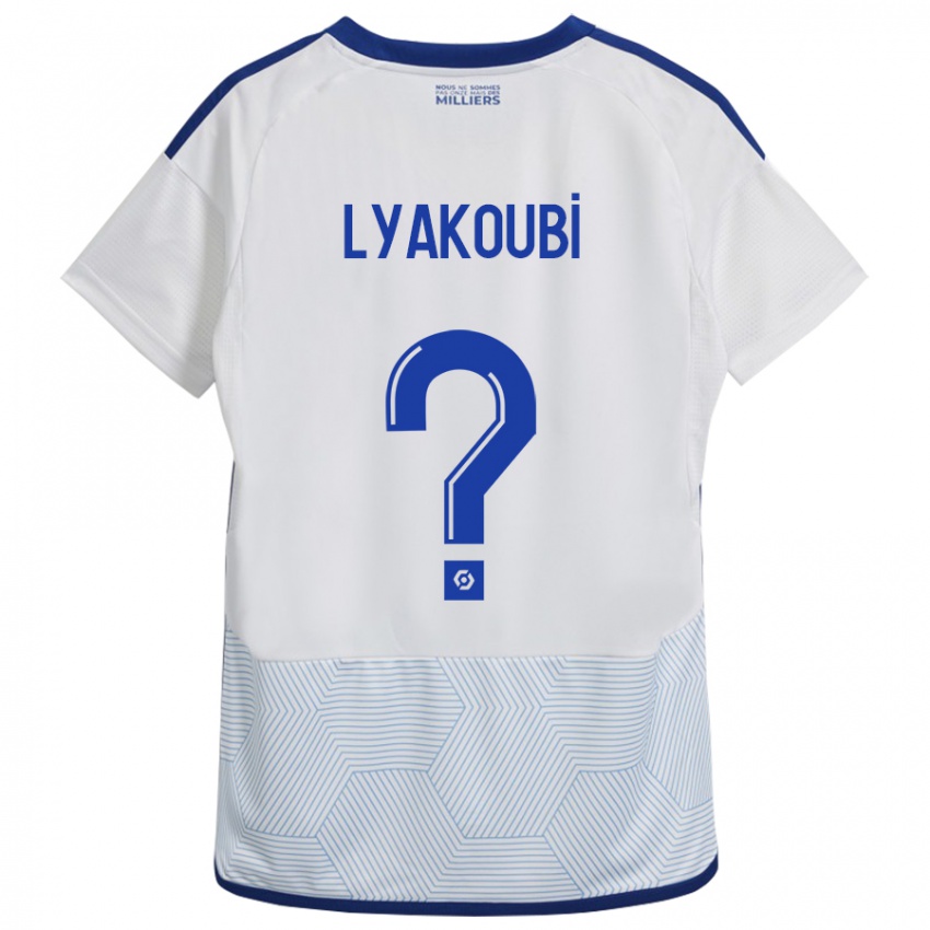 Kinderen Oussama Lyakoubi #0 Wit Uitshirt Uittenue 2023/24 T-Shirt België