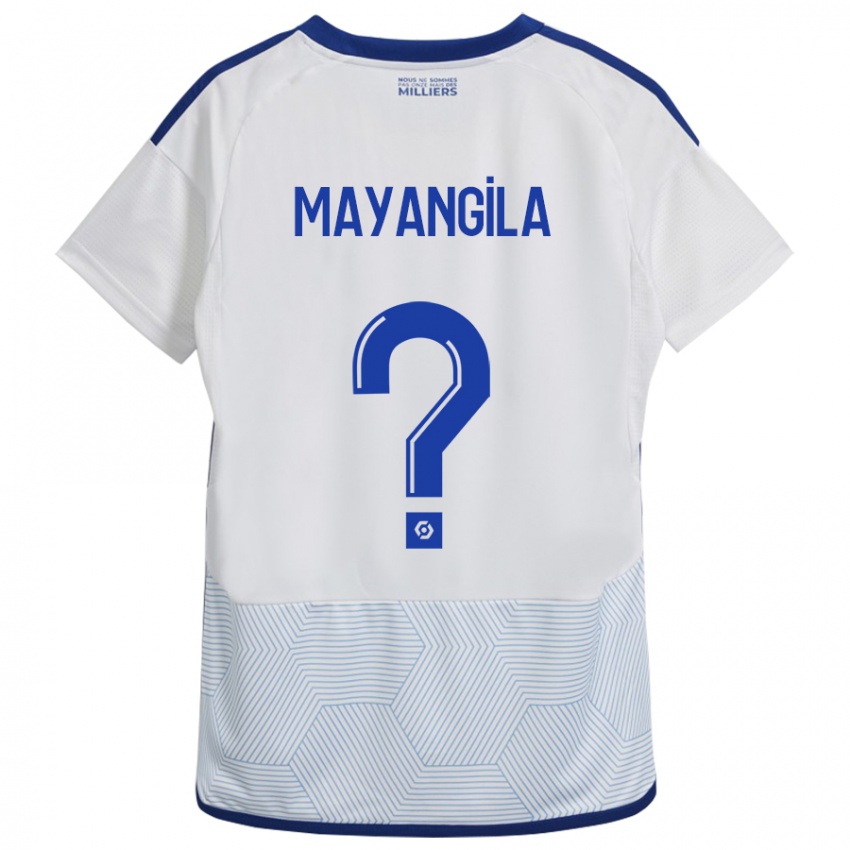 Kinderen Ryan Tutu Mayangila #0 Wit Uitshirt Uittenue 2023/24 T-Shirt België