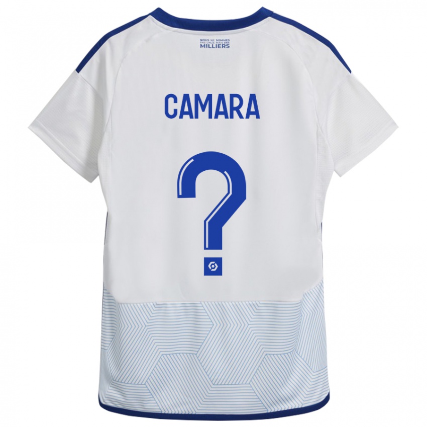 Kinderen Alseny Camara #0 Wit Uitshirt Uittenue 2023/24 T-Shirt België
