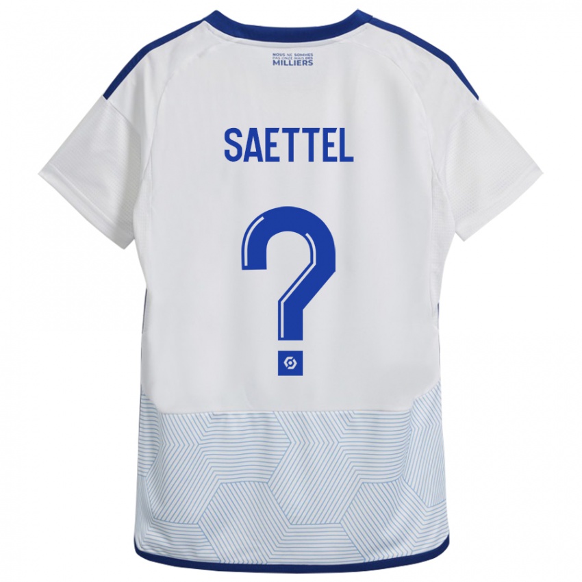 Kinderen Tom Saettel #0 Wit Uitshirt Uittenue 2023/24 T-Shirt België