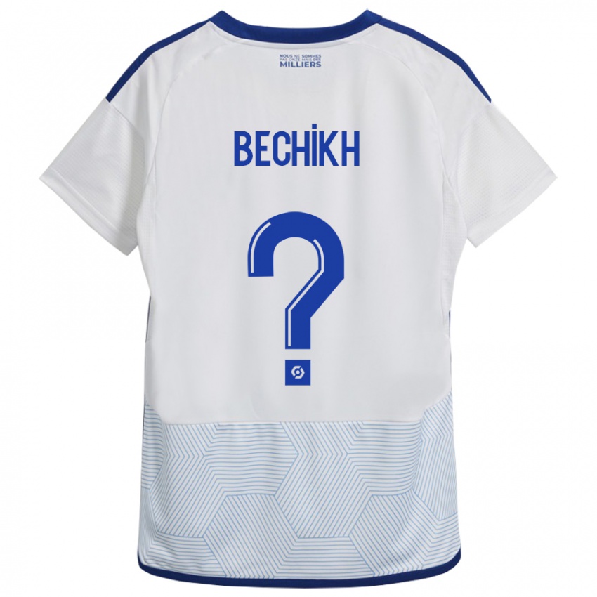 Kinderen Mohamed Bechikh #0 Wit Uitshirt Uittenue 2023/24 T-Shirt België