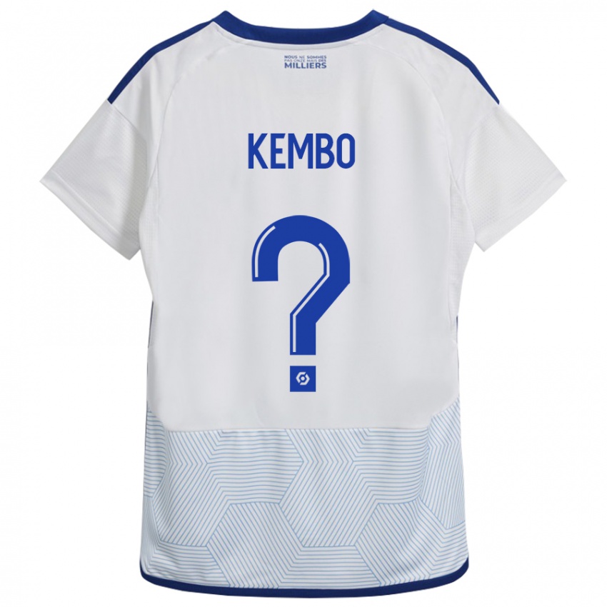 Kinderen Driss Kembo #0 Wit Uitshirt Uittenue 2023/24 T-Shirt België