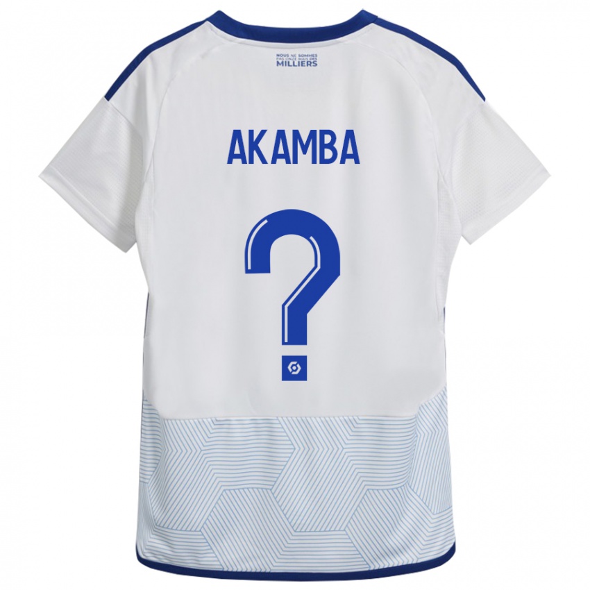 Kinderen Fred Akamba #0 Wit Uitshirt Uittenue 2023/24 T-Shirt België