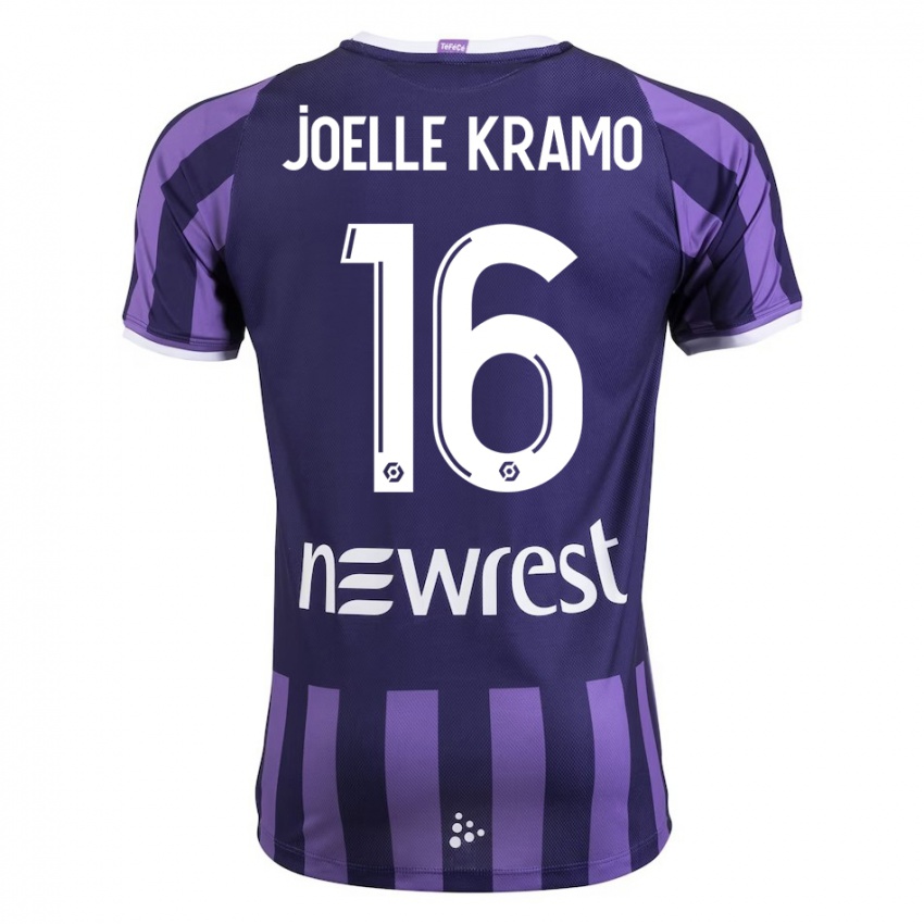 Kinderen Marie Joelle Kramo #16 Paars Uitshirt Uittenue 2023/24 T-Shirt België