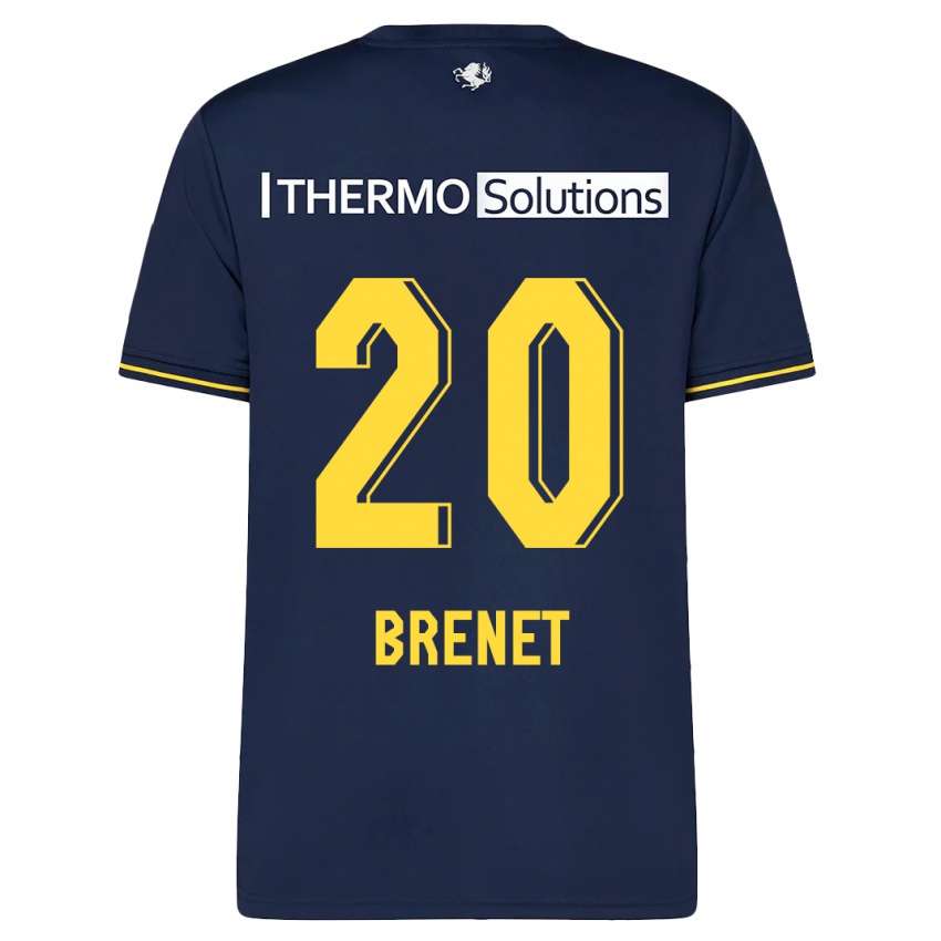 Kinderen Joshua Brenet #20 Marine Uitshirt Uittenue 2023/24 T-Shirt België