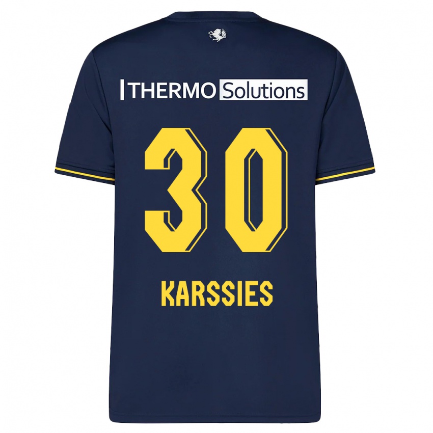 Kinderen Sam Karssies #30 Marine Uitshirt Uittenue 2023/24 T-Shirt België