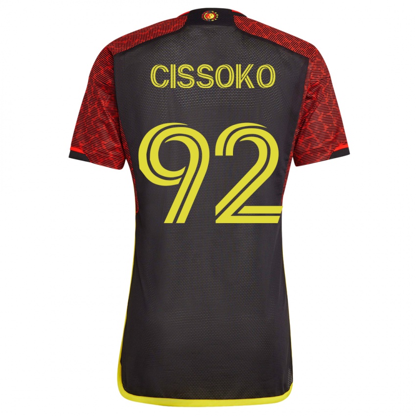 Kinderen Abdoulaye Cissoko #92 Oranje Uitshirt Uittenue 2023/24 T-Shirt België