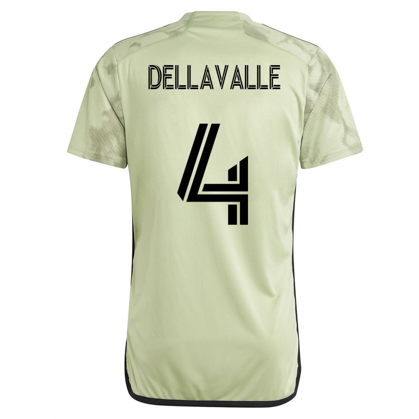 Kinderen Lorenzo Dellavalle #4 Groente Uitshirt Uittenue 2023/24 T-Shirt België