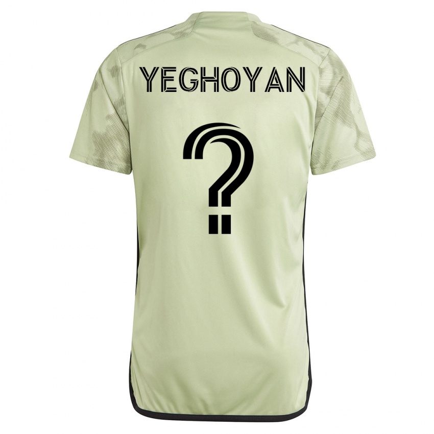 Kinderen David Yeghoyan #0 Groente Uitshirt Uittenue 2023/24 T-Shirt België